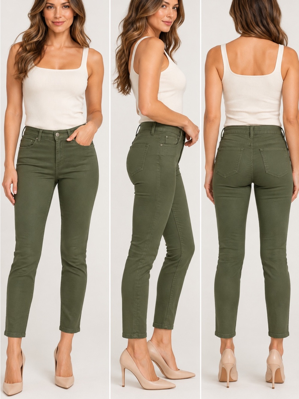 L'AGENCE Olive Skinny Jeans